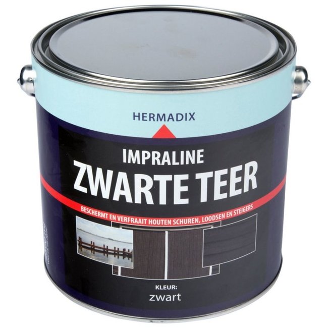 Hermadix Hermadix Impraline Zwarte Teer 2,5 liter