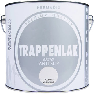 Hermadix Hermadix Trappenlak Extra Zijdeglans Ral 9010 2,5 liter