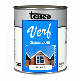 Tenco Tenco Verf Wit Ral 9010 Zijdeglans Waterbasis 750 ml