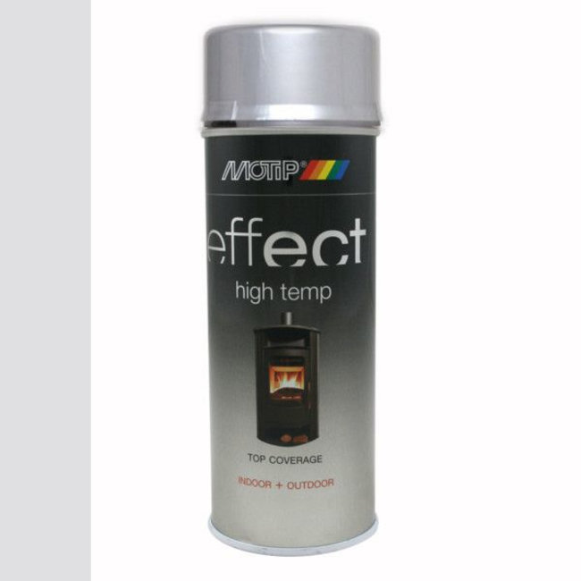 Motip Deco Effect Hittebestendig Zilver 400 ml