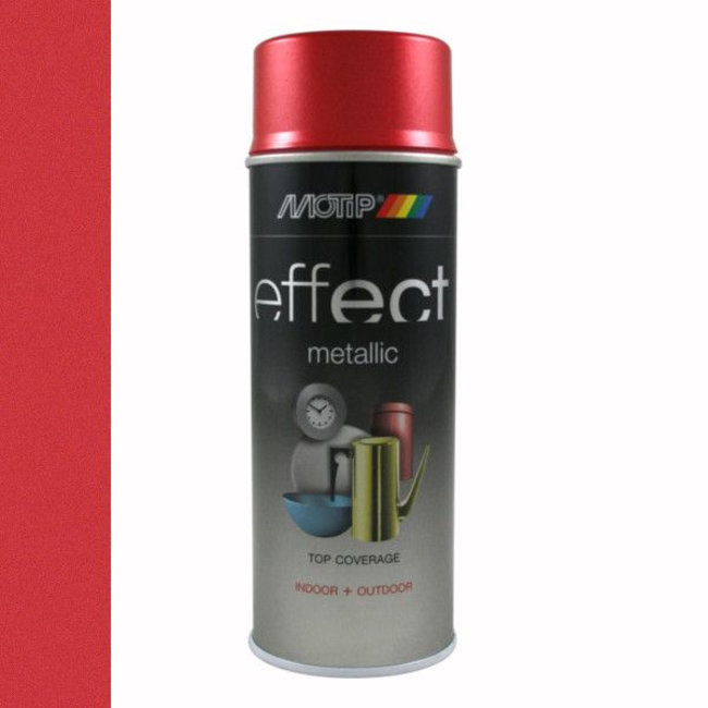 Motip Deco Effect Metallic Rood 400 ml