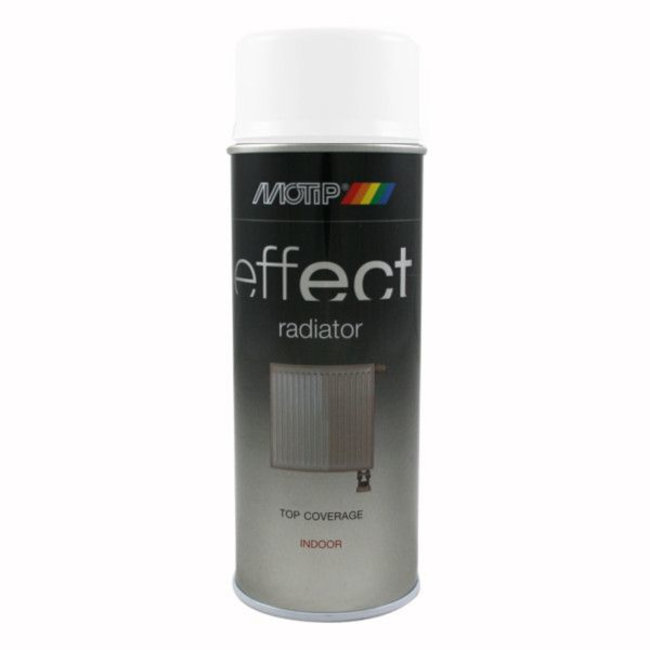 Motip Deco Effect Radiatorspray Wit Hoogglans 400 ml