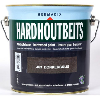 Hermadix Hardhoutbeits Donker Grijs 463 2,5 liter