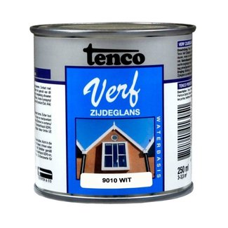Tenco Tenco Verf Zwart Ral 9005 Zijdeglans Waterbasis 250 ml