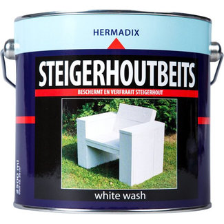 Hermadix Steigerhoutbeits White Wash 2,5 liter