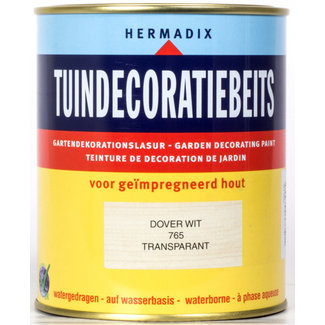 Hermadix Tuindecoratiebeits Transparant Dover Wit 765 750 ml
