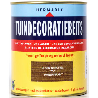 Hermadix Tuindecoratiebeits Transparant Bruin Naturel 766 750 ml
