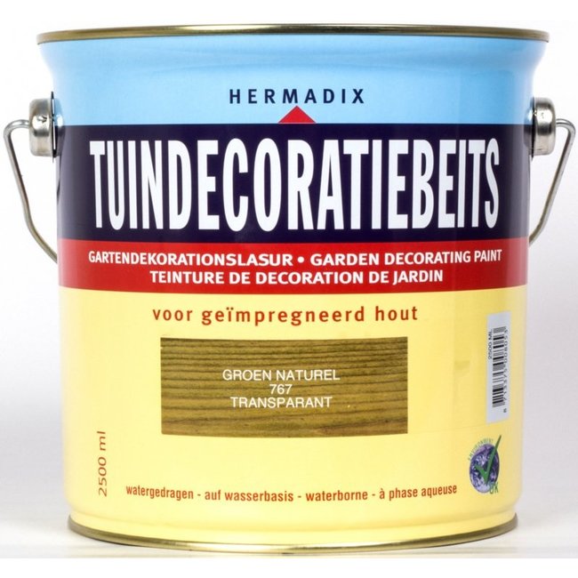 Hermadix Tuindecoratiebeits Transparant Groen Naturel 767 2,5 liter