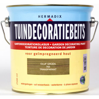 Hermadix Tuindecoratiebeits Transparant Olijf Groen 763 2,5 liter
