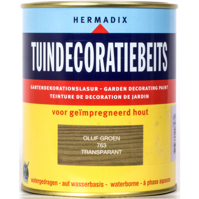 Hermadix Tuindecoratiebeits Transparant Olijf Groen 763 750 ml