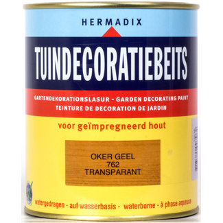 Hermadix Tuindecoratiebeits Transparant Oker Geel 762 750 ml