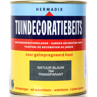 Hermadix Tuindecoratiebeits Transparant Natuur Blauw 764 750 ml