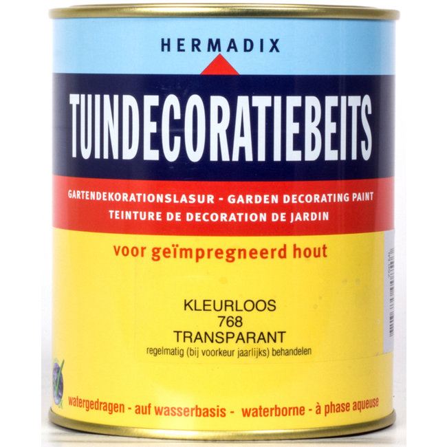 Hermadix Tuindecoratiebeits Transparant Kleurloos 768 750 ml