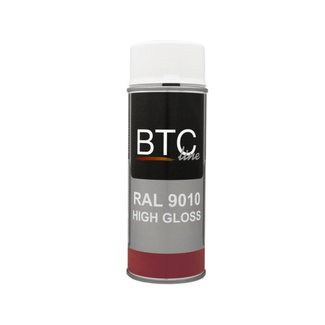 BTC Spray Ral 9010 Zuiver Wit Hoogglans 400 ml