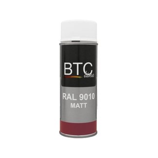 BTC Spray Ral 9010 Zuiver Wit Mat 400 ml