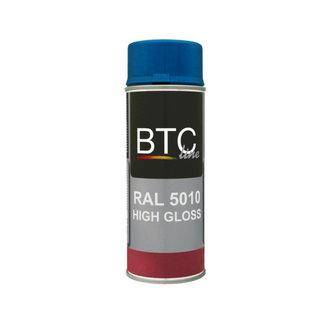 BTC Spray Ral 5010 Gentiaanblauw Hoogglans 400 ml