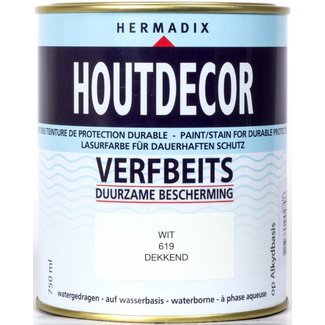 Hermadix Hermadix Houtdecor Verfbeits Wit 619 750 ml