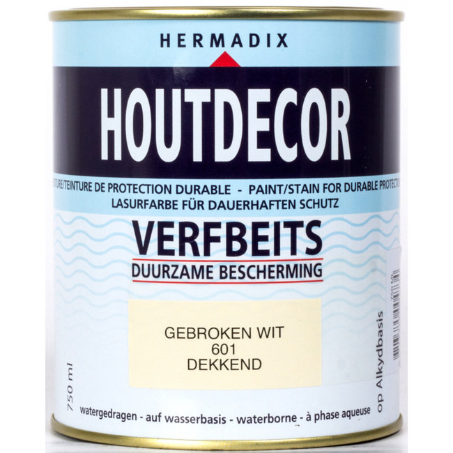 Hermadix Hermadix Houtdecor Verfbeits Gebroken Wit 601 750 ml