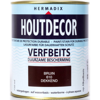 Hermadix Hermadix Houtdecor Verfbeits Bruin 610 750 ml