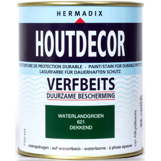 Hermadix Hermadix Houtdecor Verfbeits Waterland Groen 621 750 ml