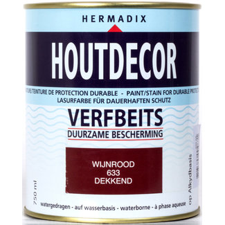 Hermadix Houtdecor Verfbeits Wijnrood 633 750 ml