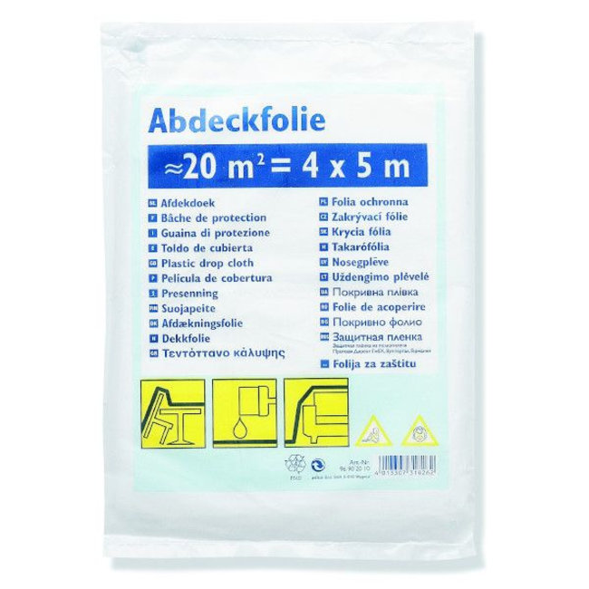 Afdekfolie HDPE 0,005 mm 4 x 5 m Dun