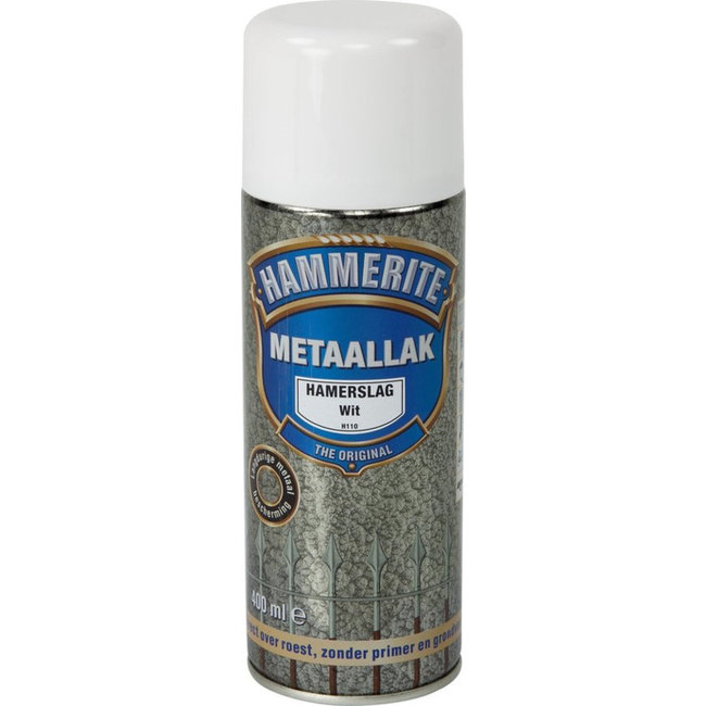 Hammerite Hammerite Hamerslag Wit H110 Spuitbus 400 ml