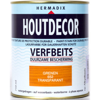 Hermadix Houtdecor Verfbeits Transparant Grenen 652 750 ml