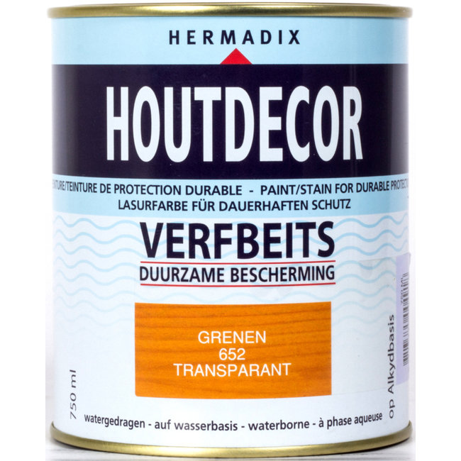 Hermadix Hermadix Houtdecor Verfbeits Transparant Grenen 652 750 ml