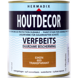 Hermadix Houtdecor Verfbeits Transparant Eiken 653 750 ml