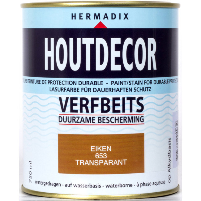 Hermadix Hermadix Houtdecor Verfbeits Transparant Eiken 653 750 ml