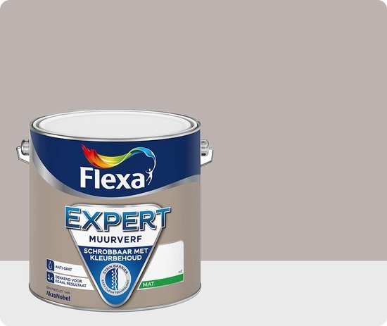 Temmen Bedelen Pikken Flexa Expert Muurverf Taupe FE204 2,5 liter kopen? | Altijdverf.nl -  Altijdverf.nl