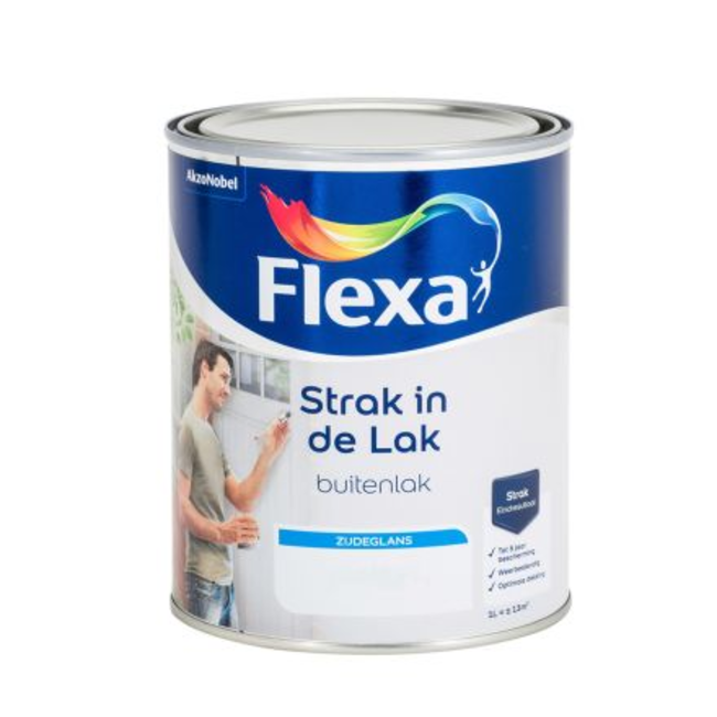 Beïnvloeden Punt Bewijs Flexa Strak in de Lak Buitenlak Zijdeglans Ral 9001 Creme Wit 750 ml -  Altijdverf.nl