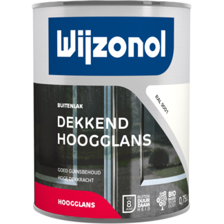 Wijzonol Wijzonol Dekkend Hoogglans Ral 9001 750 ml