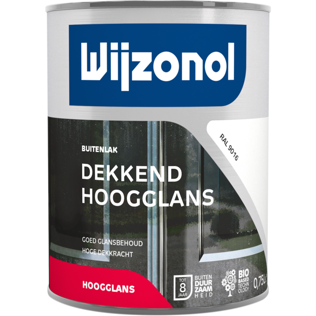 Wijzonol Wijzonol Dekkend Hoogglans Ral 9016 750 ml