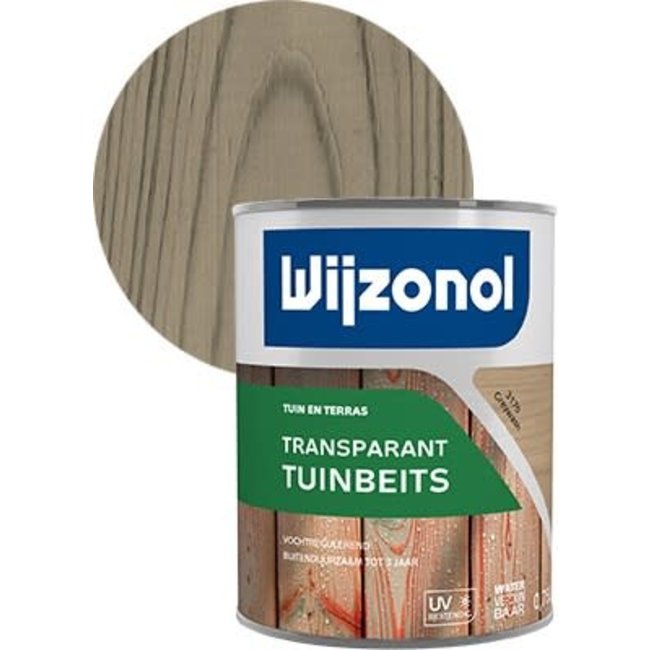 Wijzonol Wijzonol Transparant Tuinbeits Grey Wash 3170 750 ml