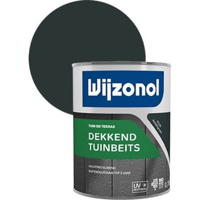 Wijzonol Wijzonol Tuinbeits Dekkend Antiekgroen 9328 2,5 liter