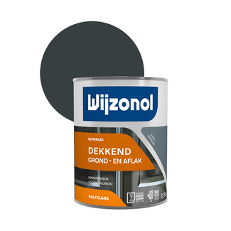 Wijzonol Wijzonol Dekkend Grond- en Aflak Halfglans Antraciet 9121 750 ml