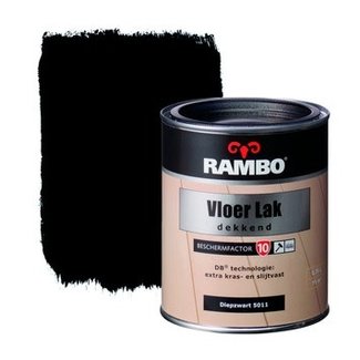 Rambo Vloerlak Dekkend Diepzwart 5011 750 ml