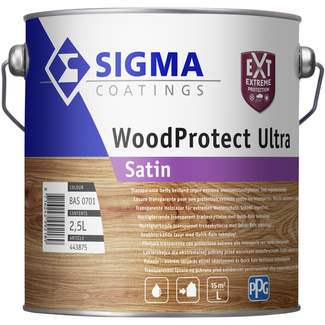 Sigma Woodprotect Ultra Satin Transparant 2,5 liter