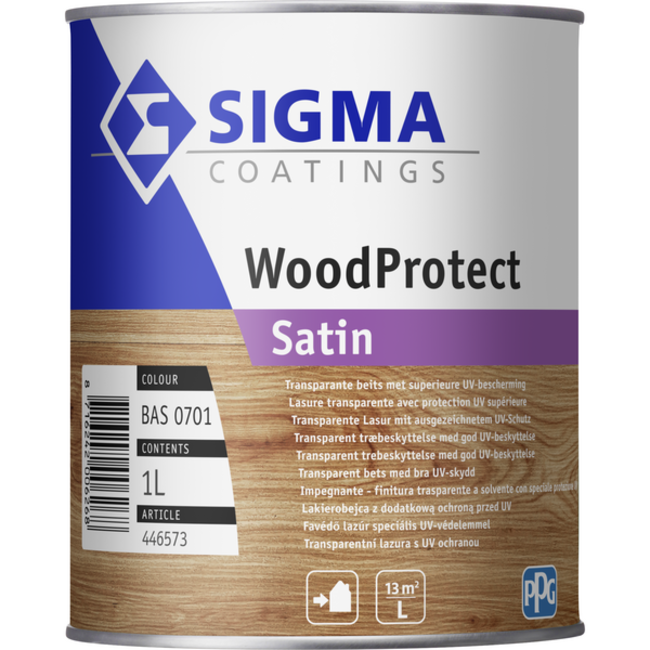 Sigma Woodprotect Satin Transparant 1 liter