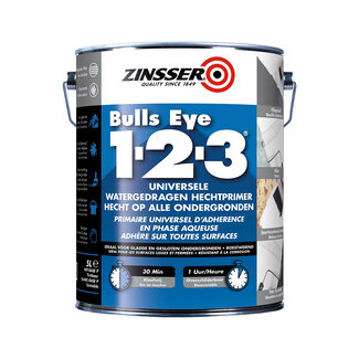 Zinsser Bulls Eye 1-2-3 Wit en Lichte Kleuren 2,5 liter