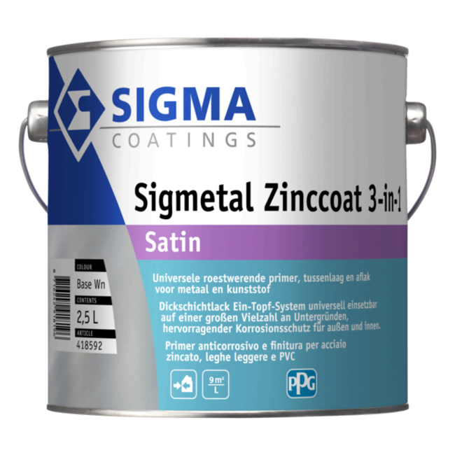 Sigma Sigmetal Zinccoat 3in1 Satin 2,5 liter