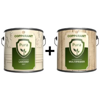 Copperant Pura Lakverf Mat 2,5 Liter + Gratis Copperant Pura Multiprimer 2,5 liter