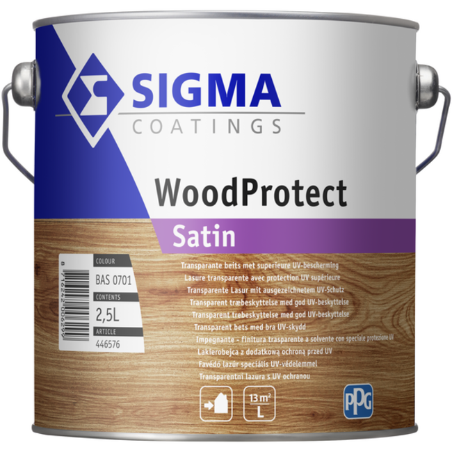 Sigma Woodprotect Satin Transparant 2,5 liter