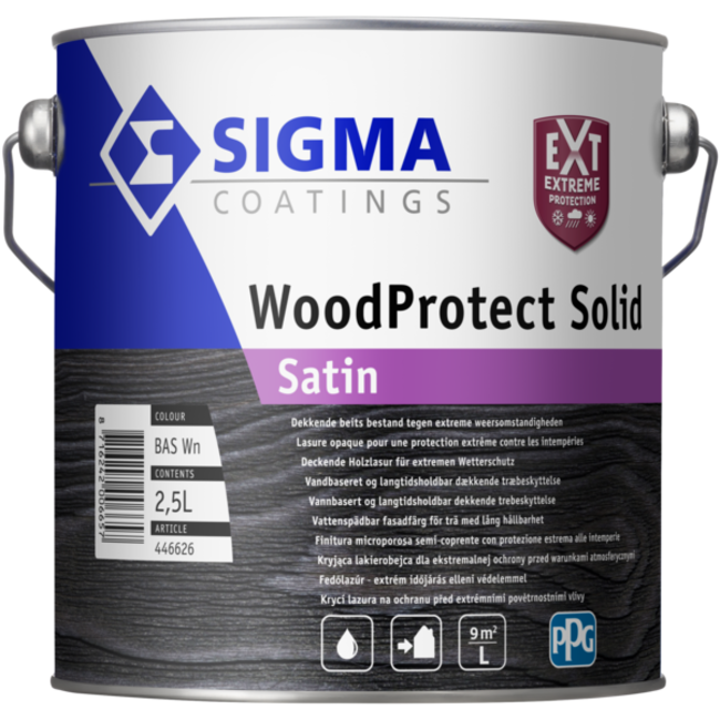 Sigma Woodprotect Solid Satin Dekkend 2,5 liter