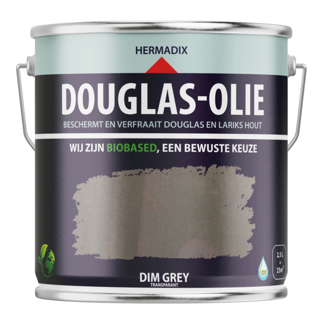 Hermadix Douglas Olie Dim Grey 2,5 liter