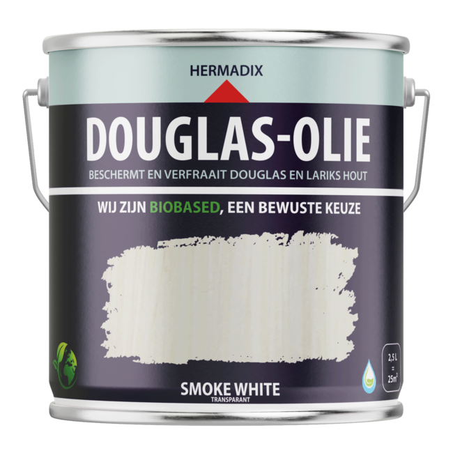 Hermadix Douglas Olie Smoke White 2,5 liter