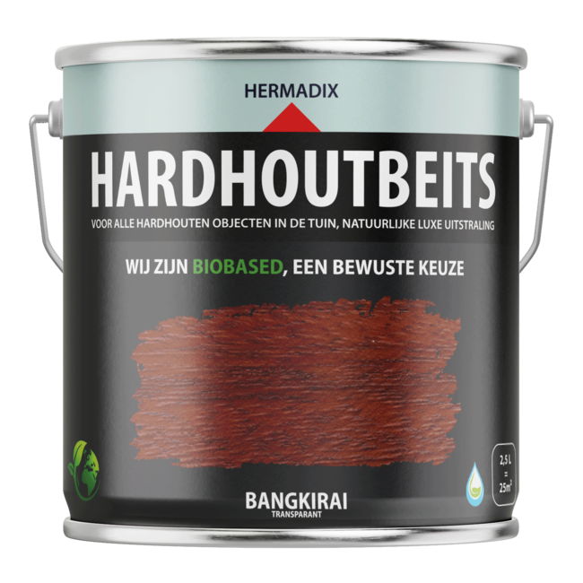 Hermadix Hardhoutbeits Bangkirai 468 2,5 liter