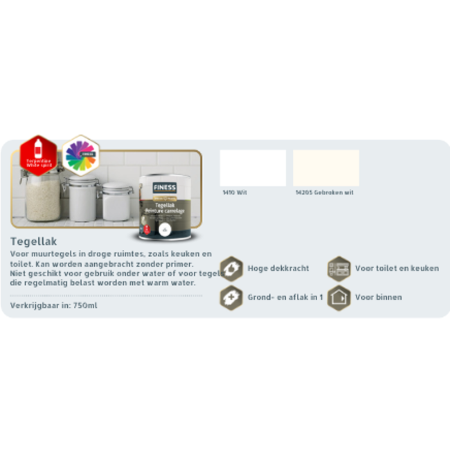 Finess Tegellak 1 liter